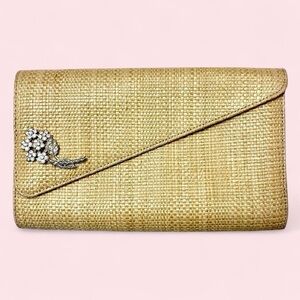 Ronny Kobo | Vintage Woven Bejeweled Clutch